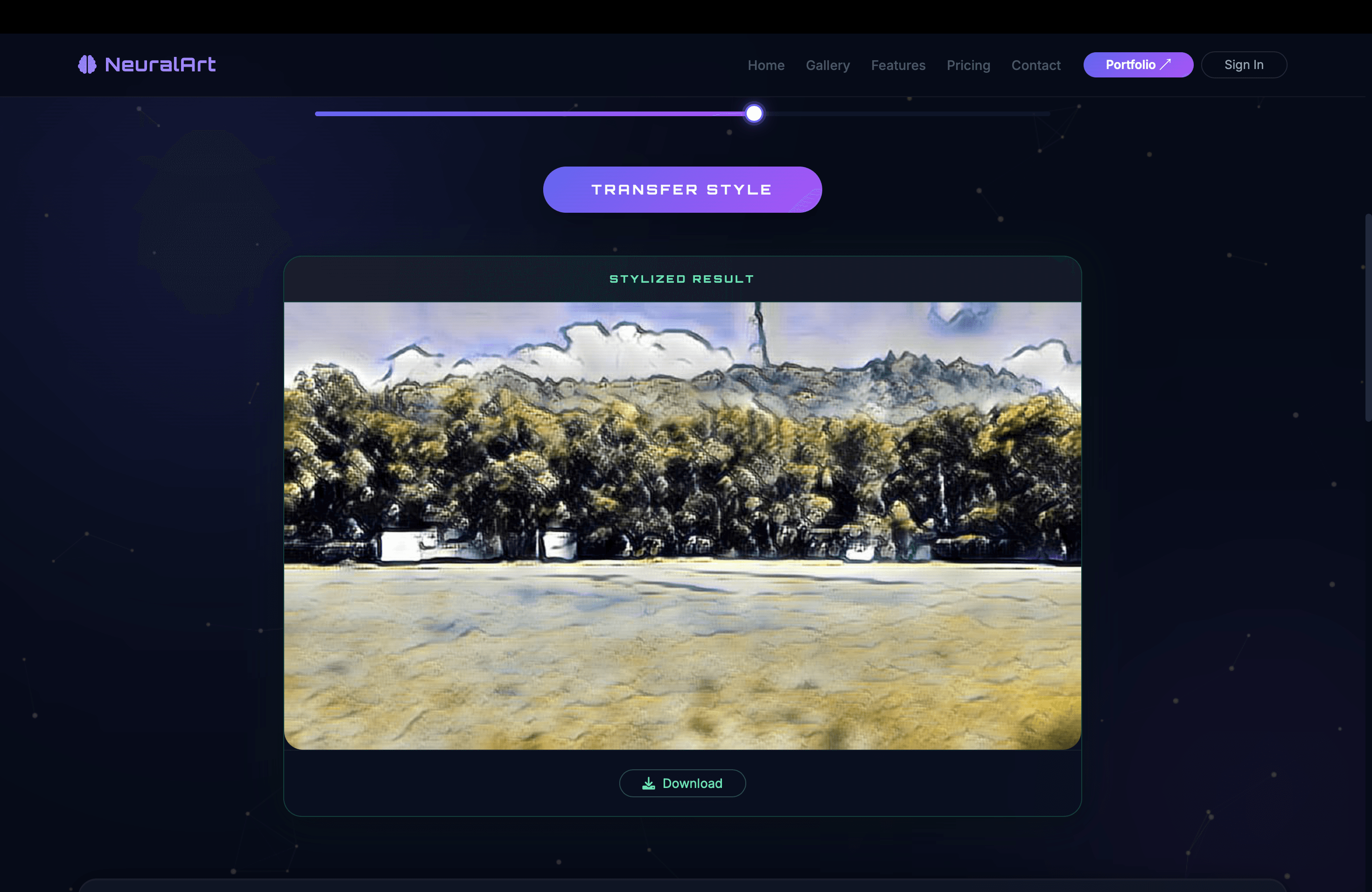 StyleForge AI — Neural Style Transfer