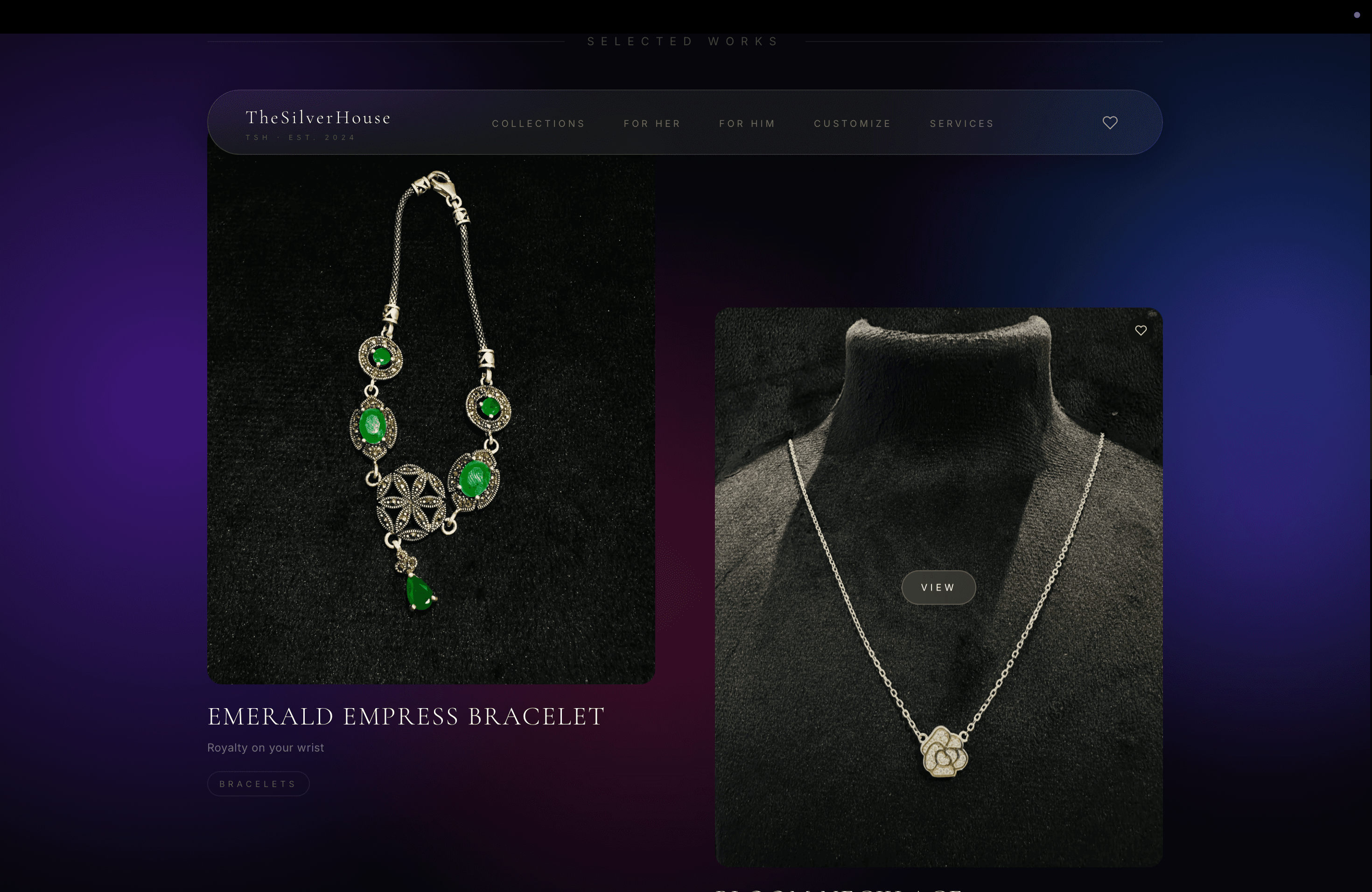 The Silver House — Full-Stack Jewellery Gallery